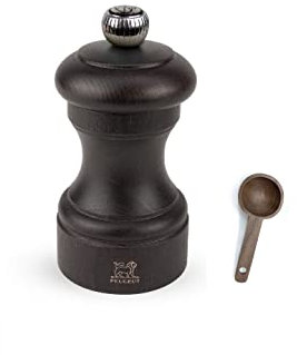 Peugeot Bistro 4-Inch Pepper Mill Gift Set, Chocolate - With Scoop