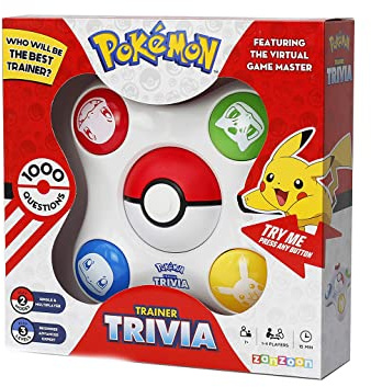 Giochi Preziosi - Pokemon Trivia, Gioco Da Tavola, Quiz Per Veri Trainer, Sfide In famiglia E Con Gli Amici, Divertimento Dai 7 Anni, Da 1 A 4 Giocatori