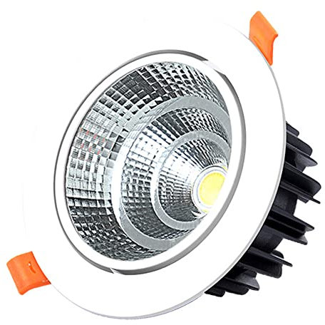 FAZRPIP LED-Einbauleuchte mit einstellbarem Winkel, CRI 80+, Augapfel-Nachrüststrahler, 3 W, 5 W, 7 W, 12 W, 15 W, 20 W, gewölbtes Decken-Downlight, Blendenverkleidung, integriertes Lochlicht für