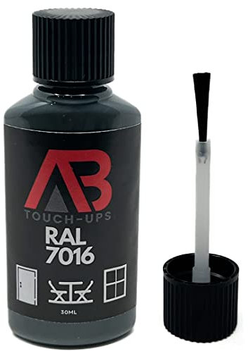 RAL 7016 Anthracite Grey Touch Up Paint Bottle 30ml With Brush Multi Use Window Door Metal Plastic Outdoor