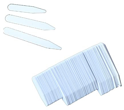 Kunststoff Kragenstäbchen Kragen Stäbchen Kragenstege 3 Größe Plastik 200pcs Kunststoff-Kragenstäbchen Weiß
