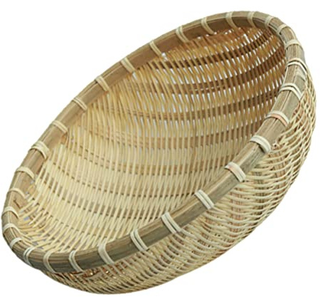 1 cesta de mimbre para alimentos, frutero tejido, cesta de frutas, cestas tejidas a mano, bandejas para servir hechas a mano, pequeñas cestas de mimbre, bandejas para alimentos, bandeja de almacenamie