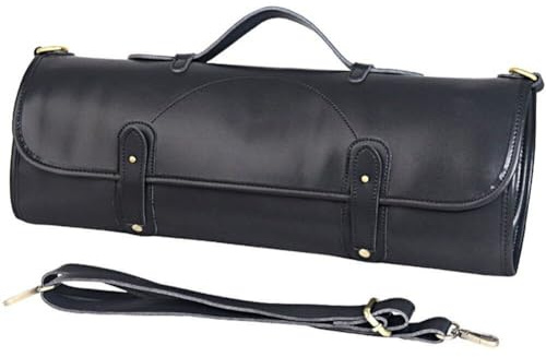 Borsa per Coltello da Chef Borsa Multifunzione per Attrezzi Borsa per Coltello in Pelle con 10 Tasche per Cucina, Viaggio, Campeggio