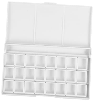 IWOWHERO Aquarell-Pigment-mischkoffer für Kinder Aufbewahrungsbox mit Fächern Einfache Reinigung