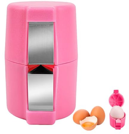Egg Shell Opener, Egg Cracker, Handheld Egg Cutting Tool, Eggs Separator Cracker, Handheld Opener, Separator, Portable Egg Cracking Tool for Home, Dorm, Kitchen