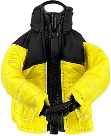 Generisch Kleiderförmige Schlüsselschutzhülle, Daunenschlüsseltasche, Mantel-Schlüsselanhänger-Taschenanhänger Mit Reißverschluss, 3,94 Zoll Lustiger Geldbörsen-Schlüsselanhänger-Anhänger, Zubehör