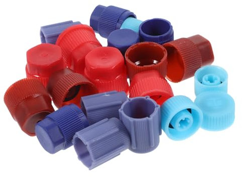 Tapa de Válvula de Coche Abs 1 Set, Tapa de Servicio de Aire Acondicionado