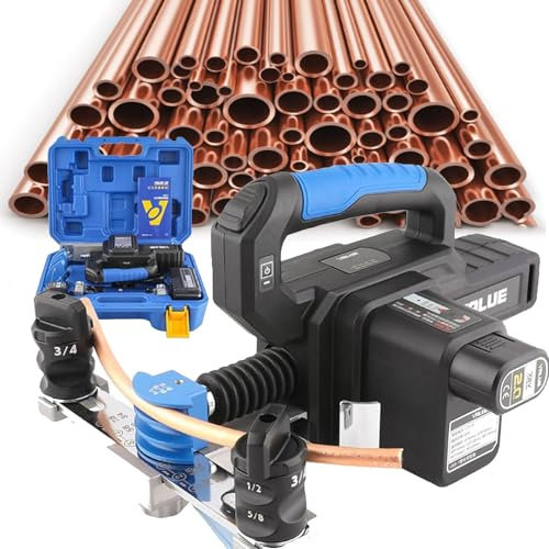 Electric Pipe Bender for Fast 90° Bending, Ideal for Air Conditioning, Heating, and Ventilation Systems