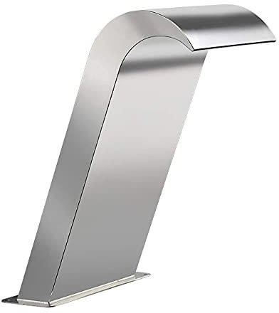 Stainless Steel Waterfall Fountain Cascade Swimming Pool Fountain Blade Cascade for Inground Pools Waterfalls Sheer Water Feature,