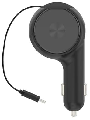 Zxfdsfdbnm 2 In 1 Fast Charging 60W Car Charging Adapter With Extendable USB C Cable Car Accessories For Phone Tablet Laptop