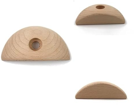 Rock Climbing Holds Wood Climbing Point Climbing Training Climbing Holds Rock Wall Climbing Holds And Gyms Variety Screw-On Climbing Hangboard(Color4)