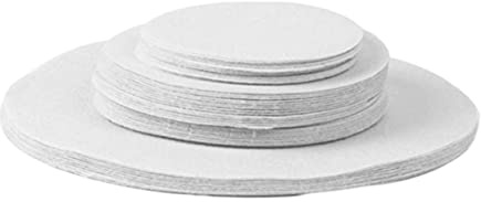 Mobestech 48pcs Felt Placemats Round Coasters Tableware Mats Separate Pot Pads Protective Coasters for Outdoor Tableware