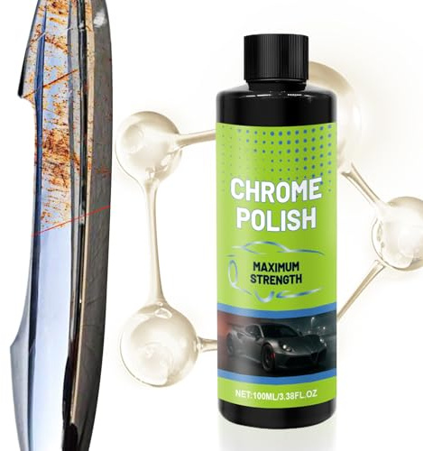 YNPQTDS Lucidante per Cromo | Ripristina Brillantezza E Lucentezza - Protezione Antiruggine Durevole Detergente Intensivo Per Metalli 100ml Per Moto Cucina Arredamenti Elettrodomestici
