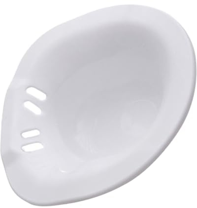 LALADEFIEE Sitzbadewanne aus Kunststoff für Wochenbettpflege Weiß Bequemes Sitzen Leicht zu Reinigen für Toilette 1 Stück