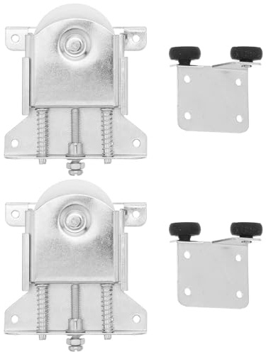 jojofuny Lot de 2 roulettes de rechange pour porte coulissante de placard à miroir – Roulements à billes concaves de 40 mm/1-9/16 pouces – Quincaillerie pour porte moustiquaire coulissante en