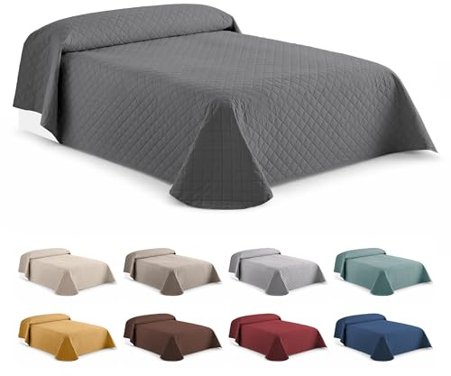 Easycosy Colcha Bouti Rombo Cama 135/150 230x260 cm Gris
