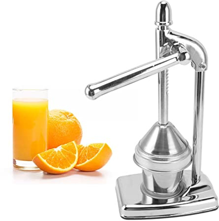 WGFOIP Spremiagrumi Manuale, Spremifrutta in Acciaio Inossidabile con Impugnatura Ergonomica in Gomma per Succo D'arancia Fresco