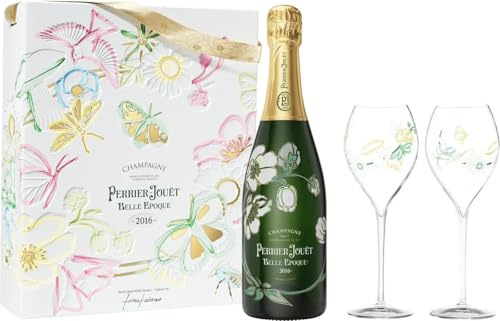 Perrier-Jouët Belle Epoque Brut 2016 coffret + 2 flûtes - Champagne - bouteille de 75 cl