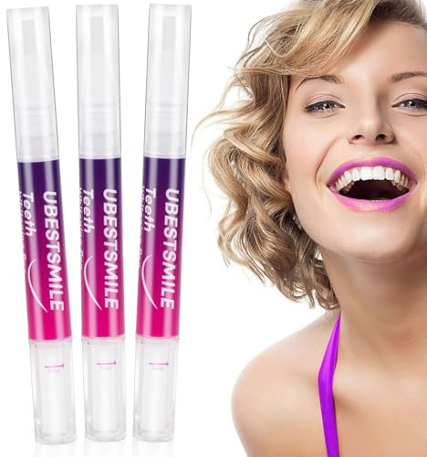 Teouuas 3 Piezas Lapiz Blanqueador Dental, Kit Esencia Blanquear Dientes | Blanqueador Dental Profesional, Blanqueamiento Dental, Effective Teeth Whitening, Eliminar las Manchas Dentales