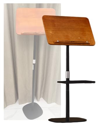 Generisch Verstellbarer Bodenbuchständer & Rednerpult mit Ablage – Ideal zum Lesen, Lernen, Präsentieren & Ausstellen, ergonomisches Design für Komfort, tragbar & robust