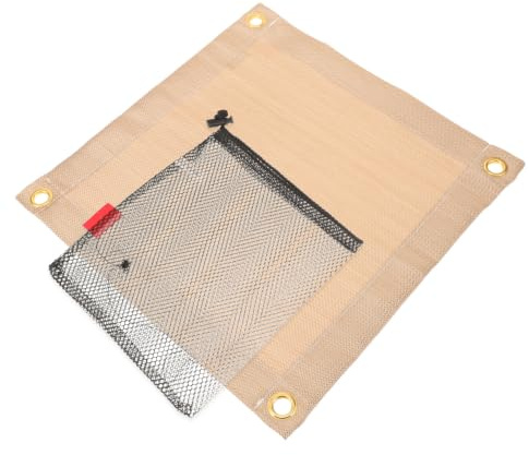 HOMOBABE Manta Fibra al Calor para Ignífuga Resistente Exteriores Aislante Térmico, 1 Set Práctico y Barbacoas y Actividades al Aire Libre