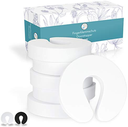 JANEYO - 6x Kindersicherung Tür - Klemmschutz für Türen, Türschutz, Tür Klemmschutz, Türschutz Baby, Türstopper Kinder, Türstopper Baby, Türstopper Schaumstoff