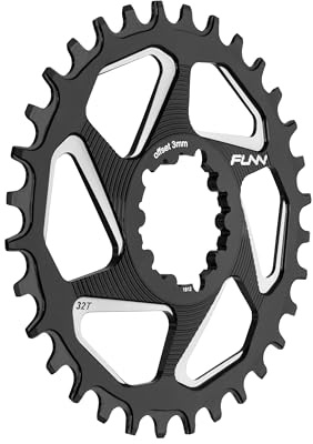 FUNN Solo DX Kettenblatt, SRAM Direct Mount, Offset 3mm, 32T (Schwarz)