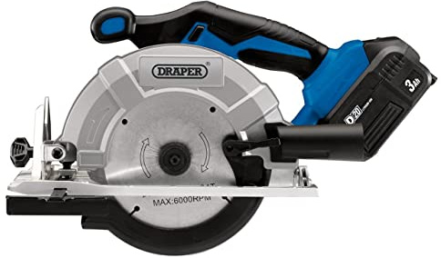 D20 20V Brushless Circular Saw with 3Ah Battery and Fast Charger