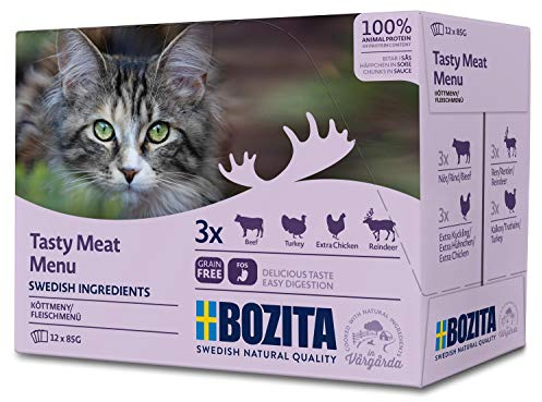 Bozita Katze Portionsbeutel Multibox Fleisch-Menü 12x85g (demnächst verfügbar)