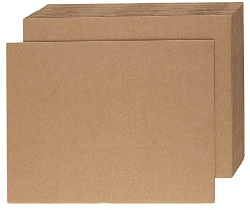 100 x A3 Corrugated Cardboard Packaging Sheets Kraft Pads Single and Double Wall Protective Dividers for Cushioning & Crafts (Double Wall, A3-420 x 297mm)