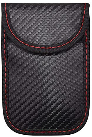 1/2 Stück Mini Schutz Autoschlüssel Etui, RFID Blocker Schutzhülle Auto Diebstahlschutz Anti-Hacking Schutztaschen Schlüsseletui (Schwarz)