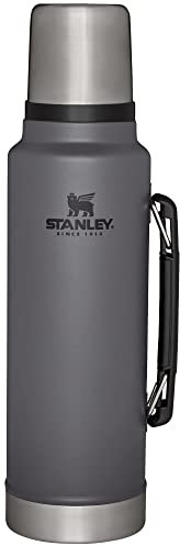 Stanley Classic Legendary Bouteille isotherme de 1,5 l – Large ouverture avec couvercle étanche – Garde les boissons chaudes ou froides – Pliable pour le voyage – Bouteille isotherme en acier