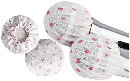 Namvo 100Pcs Disposable Microphone Cover Mic Cover Protective Cap, Non-Woven Microphone Cover Windscreen for KTV Recording Room News Gathering