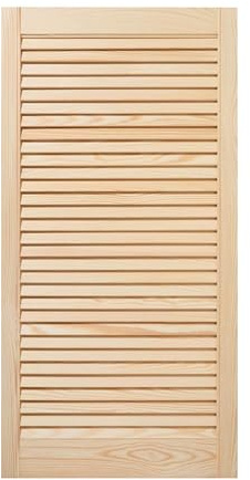 ben+camilla.com offene Lamellentür | 99,3 x 49,4 cm Natur | Hochwertige Massivholz Lamellentüren | Für Schrank- und Möbelbau | Kiefernholz unbehandelt