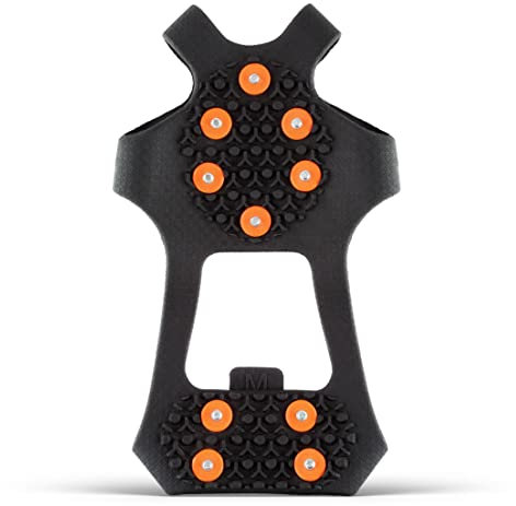 2GO Everyday Icegrip UNIVERSAL Anti-Rutsch Schuhspikes, 10 Spikes für den ganzen Fuß, Schuhkrallen, Steigeisen, Schnee Spikes, Schneeketten für Schuhe, optimaler Halt auf EIS & Schnee, Gr. M