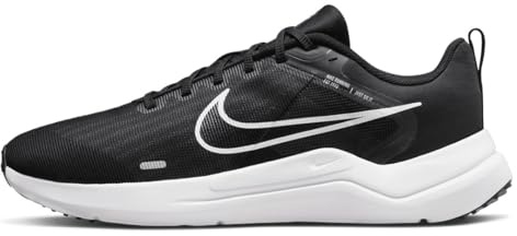Nike Downshifter 12 - Zapatillas de correr para hombre, Negro Gris Humo Oscuro Puro Platino, 42 EU