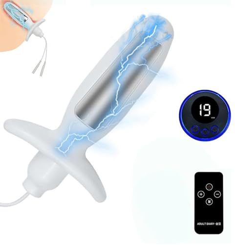 PQKuss Elektro Shock Metall Butt Plug Analplug Elektrische Stimulation Anal Dilatator Klein Buttplug Analdildo Prostata Massager SM E stim G punkt Stimulator Erotik Sexspielzeug für Männer