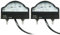 SPARKMOTO 2 x Pilotos De Matrícula Led Remolque Homologados,Luces De Matricula Caravana,Luz Trasera De Matrícula De Remolque Led Universal 12V 24V, Luz De Matricula Para Remolque Impermeable