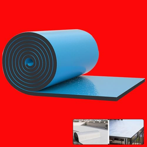 MZQMK Dämmplatten Material, Platte Wohnmobil Wohnwagen Isolierung Selbstklebend Dämmmatten, Alu Dachisolierung, Für Outdoor Isolierung(A,1M*1M_20MM)