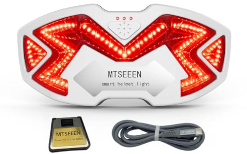 MTSEEEN Helmet Light for Motorcyle Brand, White Color, Waterproof, Helmet Brake Light led for Motorcycle