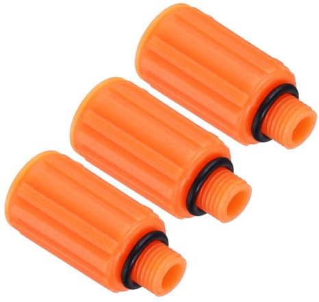 PATIKIL Tappo di Riempimento Olio Compressore d'Aria, 3 Pz 9mm Tappo di Sfiato di Ricambio per Compressore d'Aria comuni, Giallo