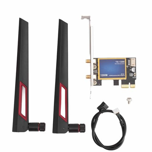 Scheda WiFi PCIe Dual Band da 1200 Mbps con 4.0 per PC, Potenza del Segnale Forte, Ideale per 7 8 10 Utenti