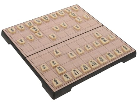 Foldable Magnetic Shogi Board Game Set for Travel Adults Enthusiasts | Hips Construction, Portable Fold Design, Secure Piece Holding, Family Play, On-The-Go Entertainment