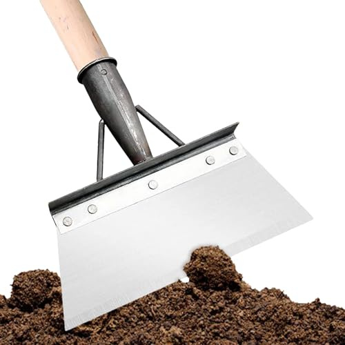 Pelle de jardinage - Petite pelle de jardin | Pelle de jardinage en acier inoxydable ergonomique pour cour, cuisine, béton, marbre, garage, carreaux de céramique