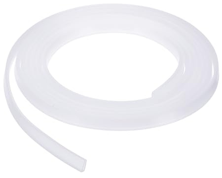 YOKIVE Clear Rubber U Channel Edge Trim, Silicone Door Seal Strip 3/16 Slot Fit for 5/32-7/32 Edge | Metal Edge Guard Protector Great for Plywood, Glass, Sheet Metal (10-Feet)