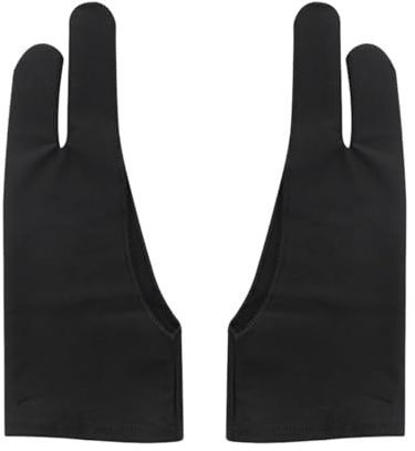 2 Pezzi Di Guanti Di Pittura, Guanti Artificiali Anti-Fouling E Anti-Slittamento, Accessori Per Schizzi Di Pittura Ad Olio E Copertura Delle Dita Della Pittura (Nero).