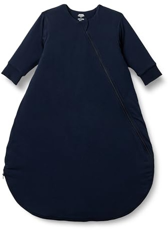 Amazon Essentials x Sofia Grainge Sacchi Nanna in Cotone, a Maniche Lunghe, Coperta Indossabile, Indice di Calore 2,5 TOG Unisex - Bambini e Ragazzi, Blu Marino, 6-12 mesi