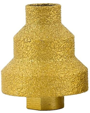 Cpolebev Broca de Diamante para Chaflán de 20-35-50 Mm, Amoladora Angular, con Rosca M10 para Agrandar Mármol, Azulejo, Mampostería, Hormigón, Porcelana