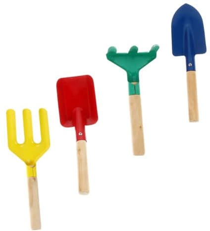 WEKAMOS 4piezas Herramientas De Jardinería para Plantación Incluye Pala Portátil Rastrillo y Tenedor Jardín