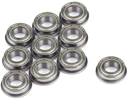 HEEPDD 10pcs F688zz in Metallo Flangia in Acciaio Cuscinetti a Sfera Doppia, Dimensioni 8x16x5mm Adatte per le Porte e Strumenti Elettrici Altri Cuscinetti